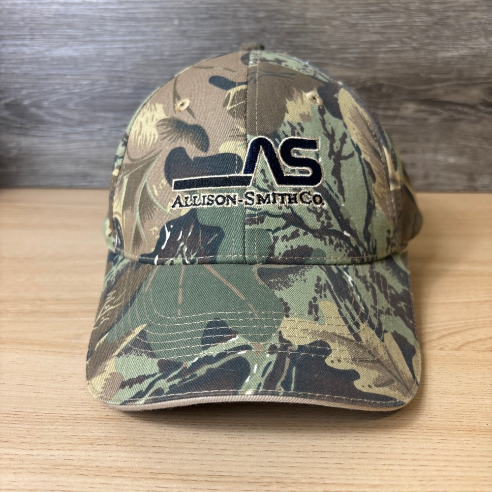 Allison Smith‎ Co Hat Cap Strap Back Green Camo Camouflage Adjustable